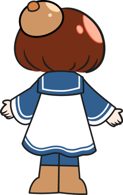ノアちゃん後ろ姿のイラスト