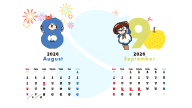 2026カレンダー（どんぐり）