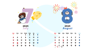 2026カレンダー（どんぐり）