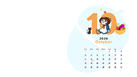 2026カレンダーOctober-2