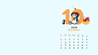 2026カレンダーOctober-1