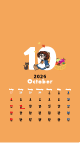 2026カレンダーOctober-SP